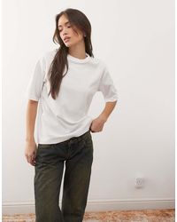 Noisy May - Oversized Drop Shoulder T-shirt - Lyst