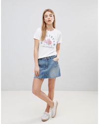 hollister denim skirt