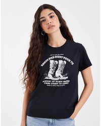 Levi's - Favoriete T-Shirt Met Boots Grafische Print - Lyst