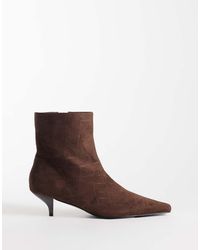 ASOS - Rosia Kitten Heel Ankle Boots - Lyst