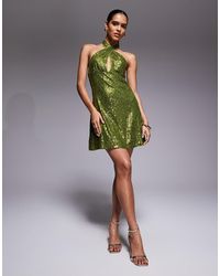ASOS - All Over Sequin Mini Dress - Lyst
