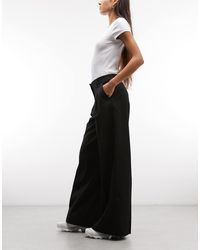 Monki - Pantalon ample à taille haute et plis devant - Lyst
