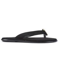 SEQWL - Flat Flip-Flops Thong Sandals With Disc Hardware Detail - Lyst