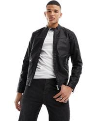 Only & Sons - – racer-jacke aus kunstleder - Lyst