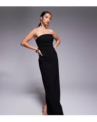 Vesper Petite - Maxi Bandeau-Jurk Van Bengaline Met Gedrapeerde Taille - Lyst