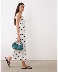ASOS - Cami Midi Dress With Side Split - Lyst