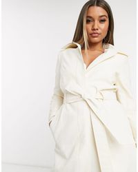 Helene Berman Coated Trench Coat - White