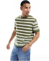 ASOS - Relaxed Knitted Crew Neck T-shirt - Lyst