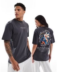 Only & Sons - Oversized T-shirt With Exposition Back Print - Lyst