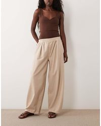 ASOS - Pull On Tie Waist Barrel Trouser - Lyst