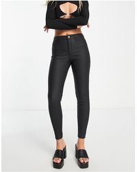 River Island - Molly Mid Rise Coated Skinny Jeans - Lyst