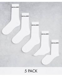 Jack & Jones - 5 Pack Logo Sports Socks - Lyst