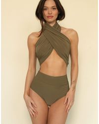 Montce - Added Coverage High Rise Bikini Bottoms - Lyst