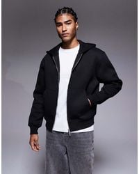 ASOS - Heavyweight Relaxed Boxy Zip Through Hoodie - Lyst