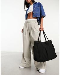 ASOS - Oversized Heavyweight Canvas Tote Bag - Lyst