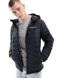 Columbia - Chaqueta Negra Con Capucha Powder Lite Ii De - Lyst