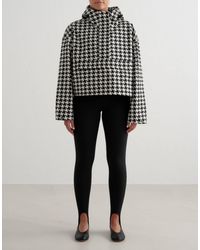 Aim'n - – clay – wasserdichter cropped-anorak mit pepitamuster - Lyst