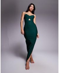 Vesper - Bodycon Maxi Dress With Side Split - Lyst