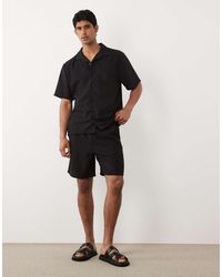 New Look - Co-Ord Linen Look Pull On Shorts - Lyst