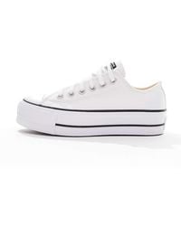 Converse - Chuck Taylor All Star Lift Ox Wide Fit Platform Trainers - Lyst