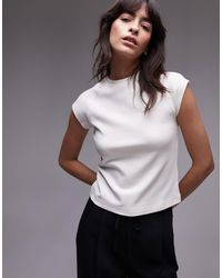 & Other Stories - Jersey Slim Fit Top With Cap Sleeves - Lyst