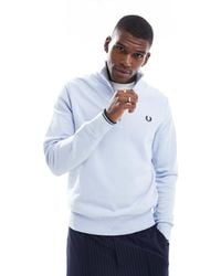 Fred Perry - Half Zip Sweatshirt - Lyst
