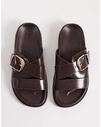 ASOS - Freeway Double Strap Slides - Lyst