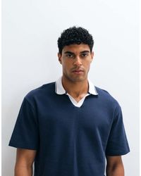 ASOS - Relaxed Polo With Contrast Collar - Lyst