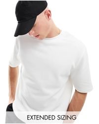 ASOS - Camiseta holgada con cuello redondo - Lyst
