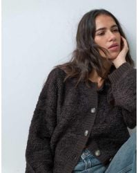 Jdy - Teddy Cardigan - Lyst