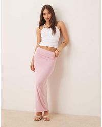 Gina Tricot - Co-ord Jersey Maxi Skirt With Ruched Side Detail - Lyst