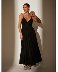 South Beach - Broderie Strappy Back Midi Dress - Lyst