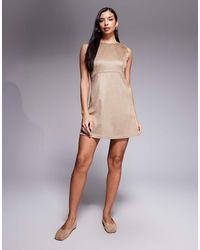 Barbour - Nia A-Line Faux Suede Mini Dress - Lyst