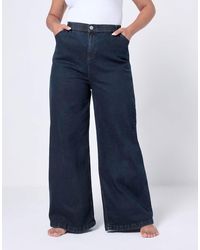 Yours Clothing - Wide Leg Slouchy Jeans - Lyst