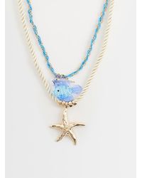 Accessorize - Cord Pendant Fish Necklace - Lyst