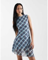 Cotton On - Mesh Asymmetric Hem Mini Dress - Lyst