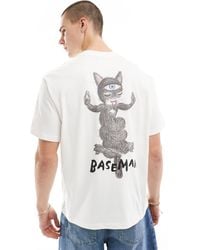 Bershka - Baseman Printed T-shirt - Lyst