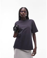 TOPSHOP - – kurzärmliges basic-t-shirt aus hochwertigem material - Lyst