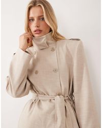 ASOS - Shoulder Pad Tailored Trench Coat - Lyst