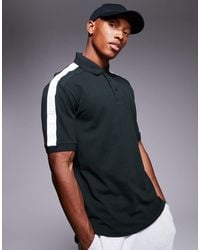 ARMANI EXCHANGE - Polo Shirt With Contrast Logo Taping - Lyst
