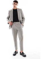 ASOS - Tapered Suit Pants With Linen - Lyst