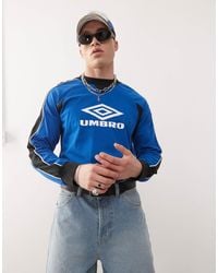 Umbro - T-shirt à manches longues et empiècements - et blanc - Lyst