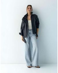 Pull&Bear - Straight-Leg Baggy Jeans With Rhinestones - Lyst