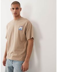 SELECTED - Oversized T-shirt With Small Stamp Print - Lyst