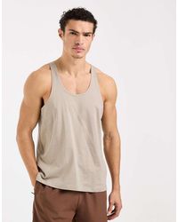 4505 - Icon Cotton Stringer Vest With Quick Dry Finish - Lyst