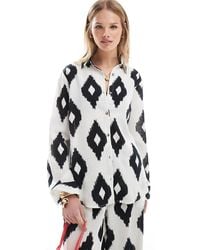 Accessorize - Camisa Playera Extragrande Con Estampado De Accesorize - Lyst