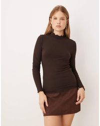 Jdy - Lettuce Edge Long Sleeve Top - Lyst