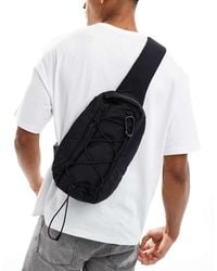 ASOS - Zaino Nero Con Coulisse - Lyst
