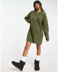 Weekday - Nicki Pike Knitted Midi Jumper Dress - Lyst