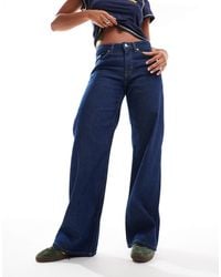 Monki - Imoo Low Waisted Wide Fit Jeans - Lyst